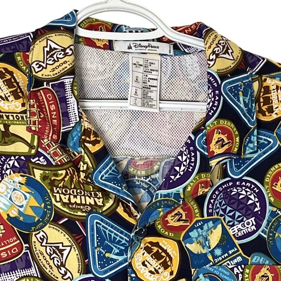 Disney Theme Parks Attraction & Rides Men’s Button Down Shirt XL - Picture 5 of 16